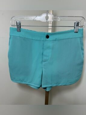 rag & bone Aqua Blue High-Waist Casual Shorts